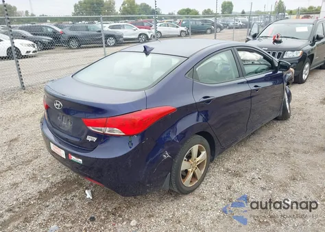 2013 Hyundai Elantra Gls from USA, damaged, VIN 5NPDH4AE1DH413355